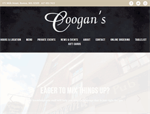 Tablet Screenshot of coogansboston.com